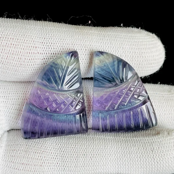Hand Carved Fluorite Cabochon gemstone Wholesale Lot, Amazing hand Carving Fluorite Gemstone for jewelry