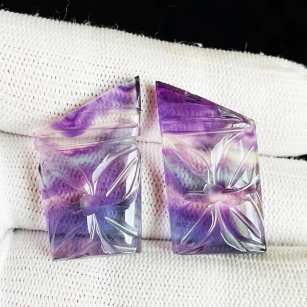 Hand Carved Fluorite Cabochon gemstone Wholesale Lot, Amazing hand Carving Fluorite Gemstone for jewelry