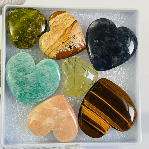 Top Quality Natural Mix Gemstone Heart shape Cabochon & briolette loose stone wholesale lot for making jewelry