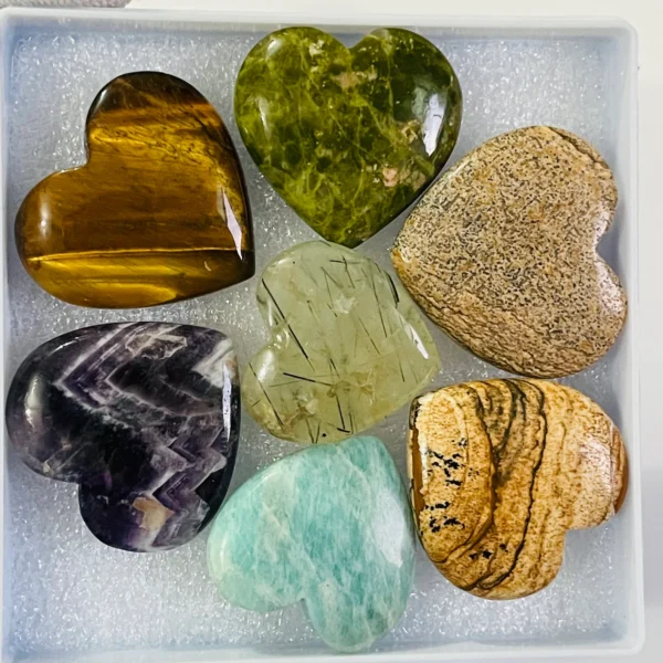 Top Quality Natural Mix Gemstone Heart shape Cabochon & briolette loose stone wholesale lot for making jewelry